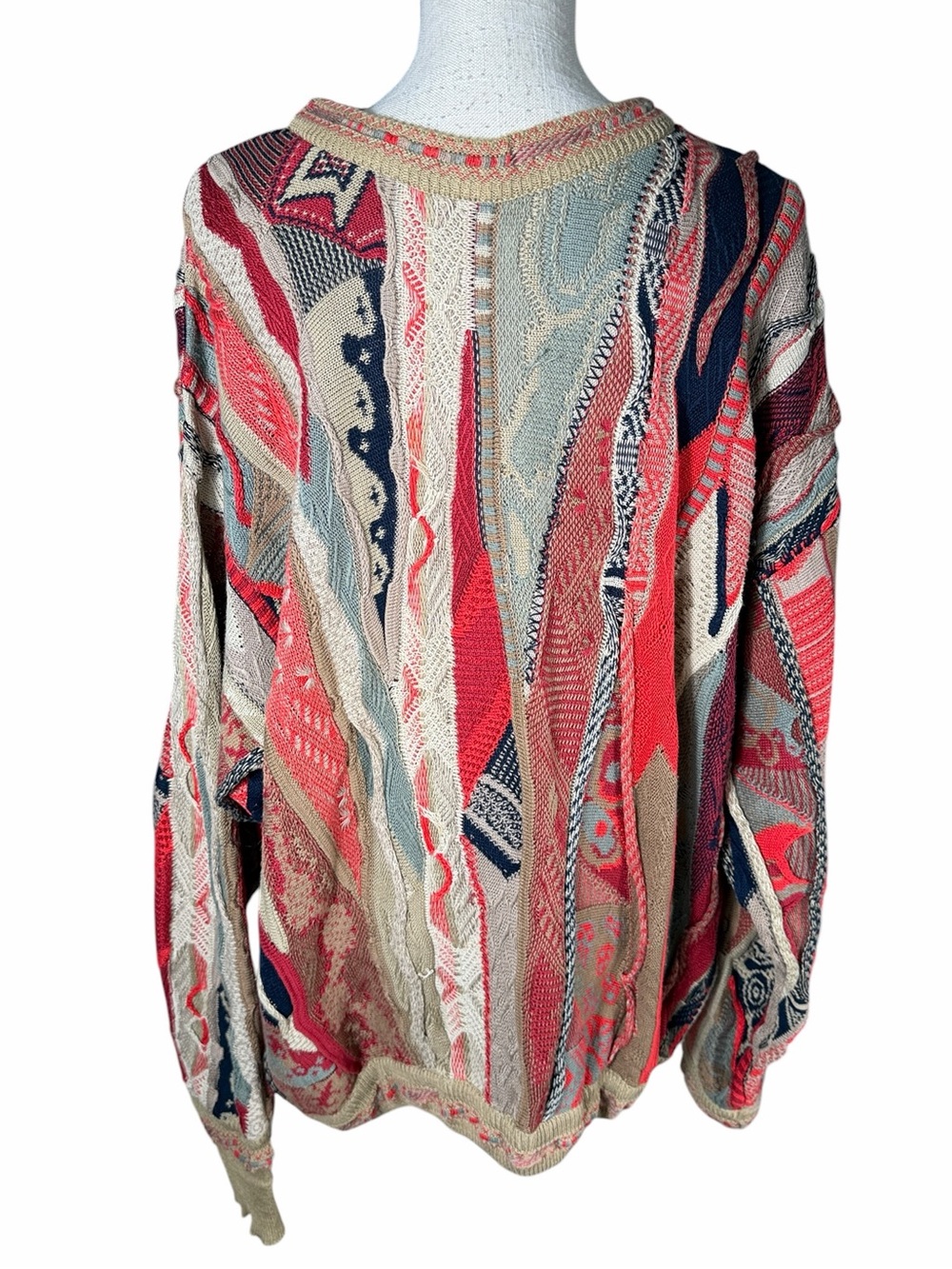 Vintage 90's Carlo Alberto Coogi Style Eclectic Grandpa Sweater